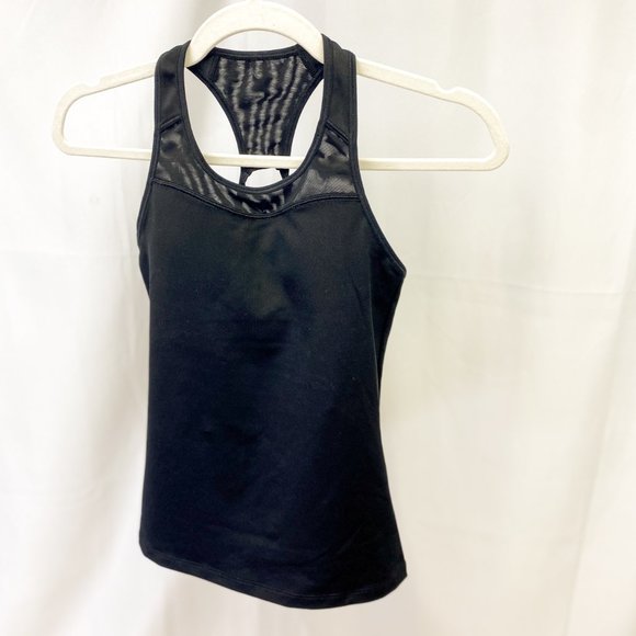 Athleta Brand Racer Back Tank Women's Black Work Out Shirt Tank Top - Picture 4 of 10